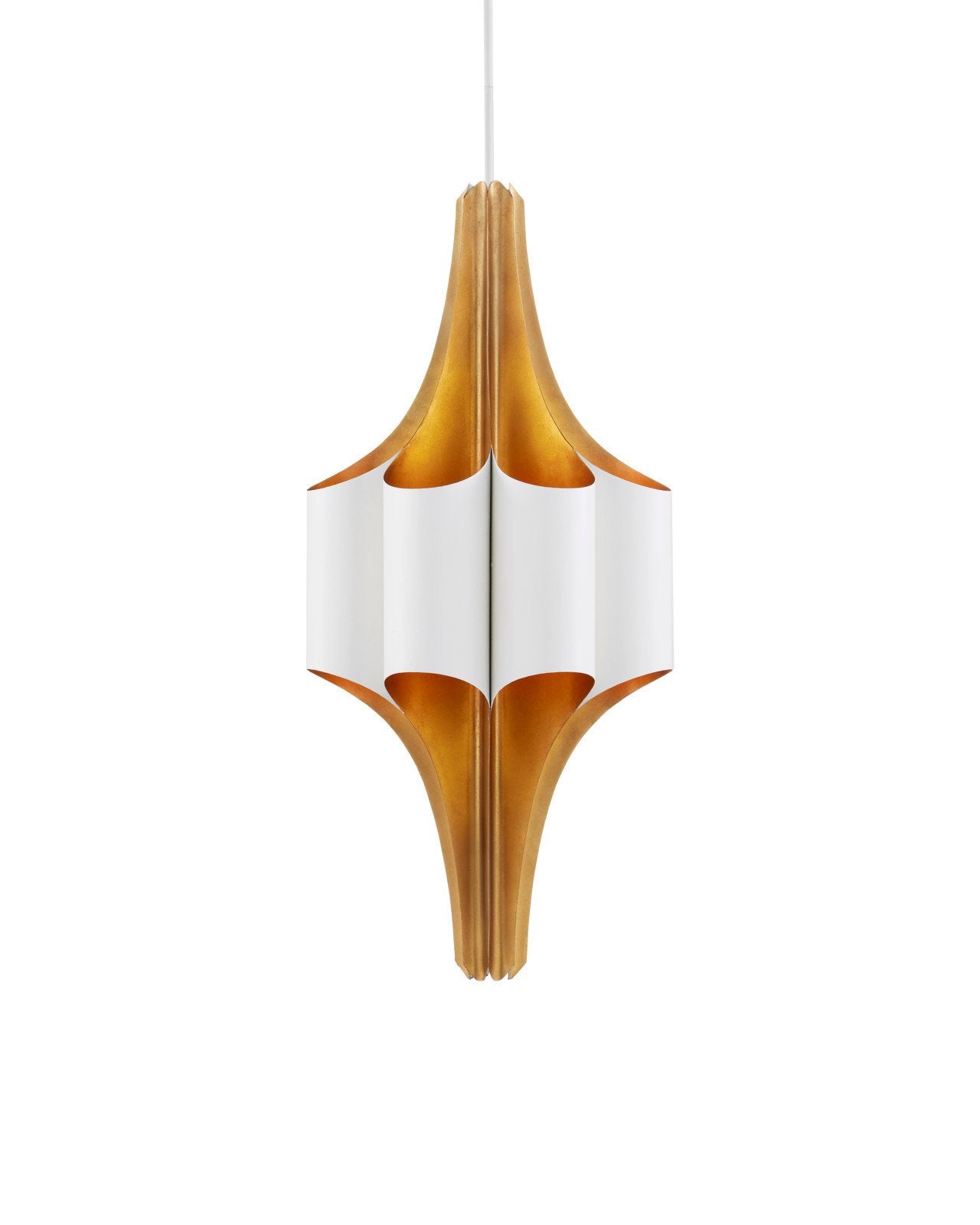 Concordia White & Gold Chandelier
